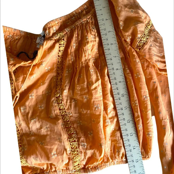 Orange Bohemian Blouse - Picture 7 of 10